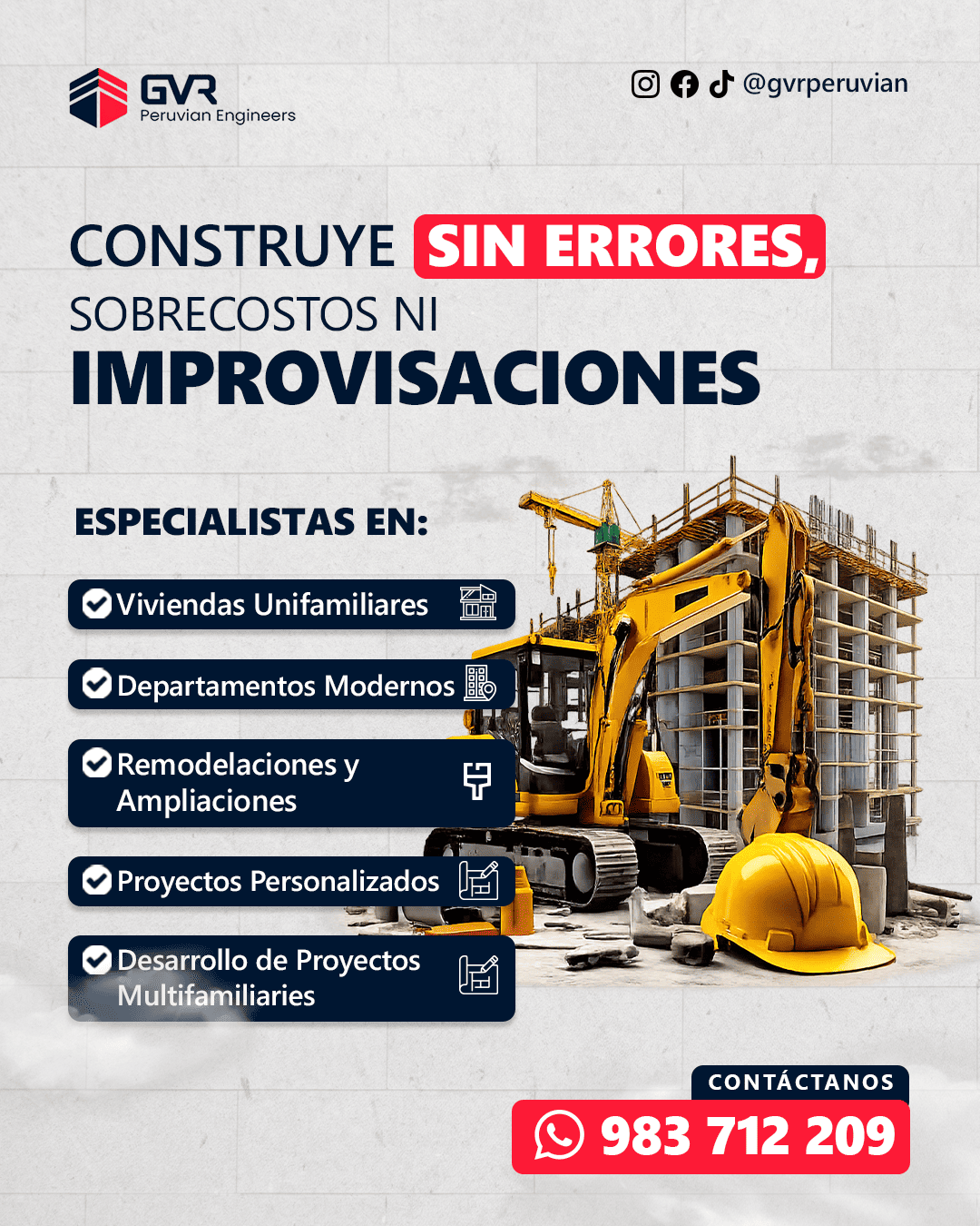 Edificio industrial diseñado y construido por la constructora GVR peruvian en Lambayeque. Proyecto Inmobiliario y de Construcción en Lambayeque - GVR peruvian